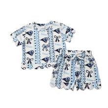 Load image into Gallery viewer, Rams Scallop Shorts Set