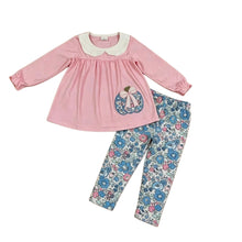 Load image into Gallery viewer, Pink Pumpkin Floral Legging Set