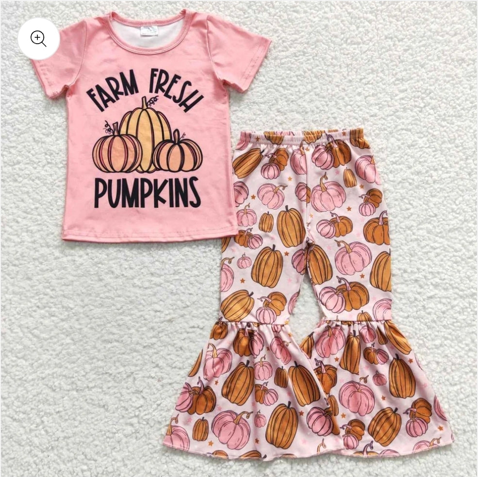 Farm Fresh Pumpkins Bell Bottom Set