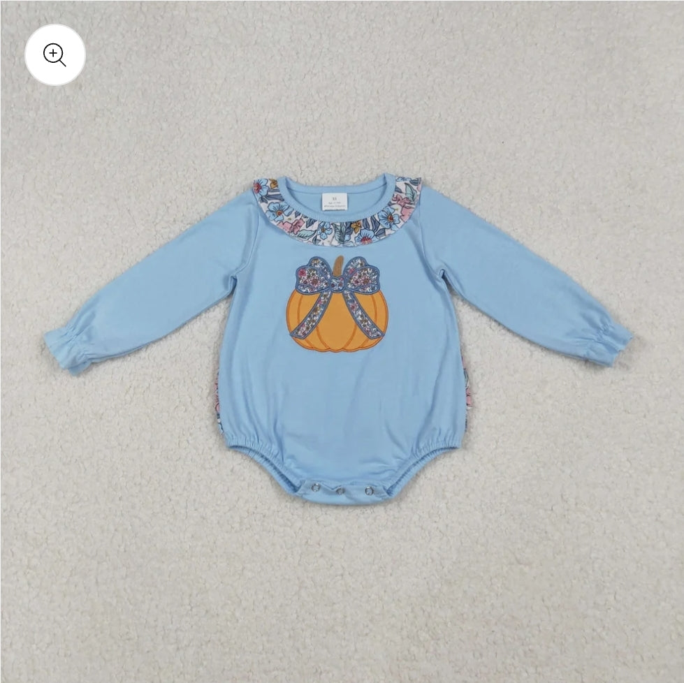 Floral Pumpkin Onesie