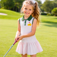 Load image into Gallery viewer, Pink Stripe Masters Inspired Golf Dress