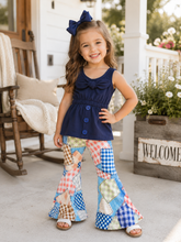 Load image into Gallery viewer, Patchwork Bell Bottom Set