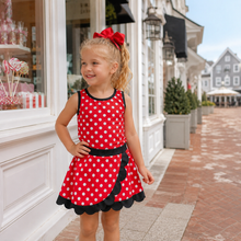 Load image into Gallery viewer, Red Polka Dot Skort Set