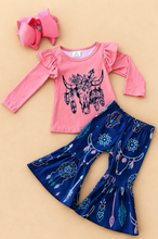 Load image into Gallery viewer, Boho Skull Bell Bottom Set