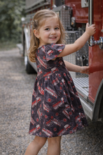 Load image into Gallery viewer, Fire Truck Dress