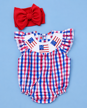 Load image into Gallery viewer, Embroidered American Flag Bubble