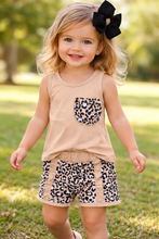 Load image into Gallery viewer, Leopard Tank Shorts Set
