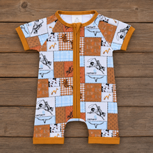 Load image into Gallery viewer, Carhartt Cowboy Zippered Bamboo Romper