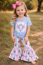 Load image into Gallery viewer, Aztec Skull Bell Bottom Set