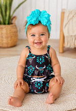 Load image into Gallery viewer, Turquoise Skull Shorties Set
