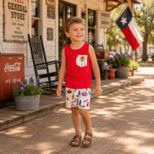 Load image into Gallery viewer, Texas Pride Shorts Set