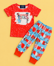 Load image into Gallery viewer, Dr Seuss Reading Rocks Pants Set