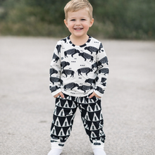 Load image into Gallery viewer, Black Buffalo Pants Set