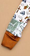 Load image into Gallery viewer, He Is Risen Bamboo Zip Romper for Baby &amp; Toddler | Christian Resurrection Outfit