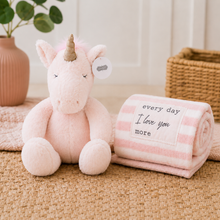 Load image into Gallery viewer, Unicorn Plush &amp; Blanket
