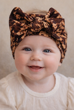 Load image into Gallery viewer, Cow Hide Knot Headwrap Bow