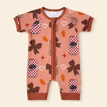 Load image into Gallery viewer, Dr Pepper Zippered Bamboo Romper
