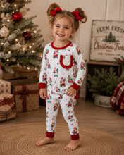 Load image into Gallery viewer, Christmas Trucks Pajama Set