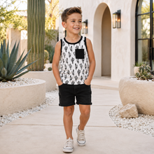 Load image into Gallery viewer, Black Cactus Tank