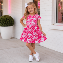 Load image into Gallery viewer, Pink Leopard Barbie Dress