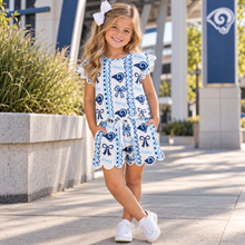 Load image into Gallery viewer, Rams Scallop Shorts Set