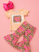 Load image into Gallery viewer, Mama's Girl Leopard Bell Bottom Set