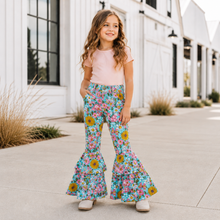 Load image into Gallery viewer, Summer Floral Bell Bottom Jeans