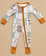 Load image into Gallery viewer, He Is Risen Bamboo Zip Romper for Baby &amp; Toddler | Christian Resurrection Outfit