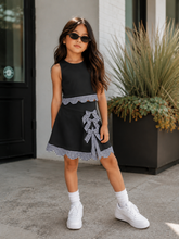Load image into Gallery viewer, Black Gingham Skort Set