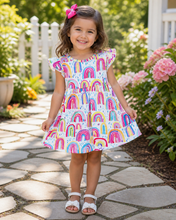 Load image into Gallery viewer, Colorful Rainbows Dress