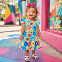 Load image into Gallery viewer, Bright Flowers Dress