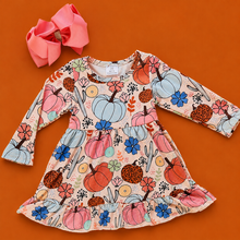 Load image into Gallery viewer, Boho Fall Pumpkin Dress