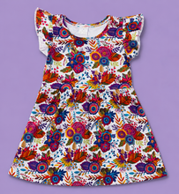 Load image into Gallery viewer, Peacock Floral Dress