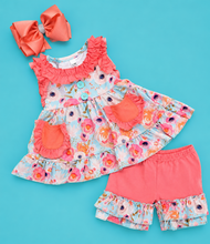 Load image into Gallery viewer, Poppy Ruffled Shorts Set