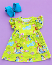 Load image into Gallery viewer, Floral Bluey Dress