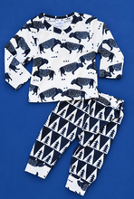 Load image into Gallery viewer, Black Buffalo Pants Set