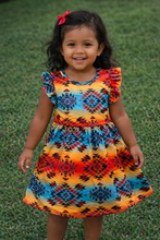 Load image into Gallery viewer, Aztec Sunset Dress