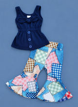 Load image into Gallery viewer, Patchwork Bell Bottom Set