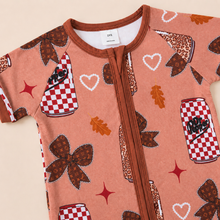 Load image into Gallery viewer, Dr Pepper Zippered Bamboo Romper