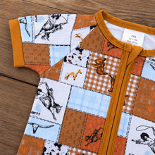 Load image into Gallery viewer, Carhartt Cowboy Zippered Bamboo Romper