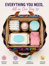 Load image into Gallery viewer, Bright Snake Backpack Diaper Bag