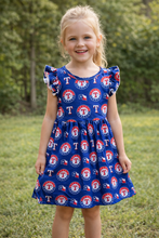 Load image into Gallery viewer, Texas Rangers Logo Dress
