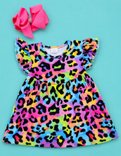 Load image into Gallery viewer, Neon Leopard Dress