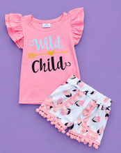Load image into Gallery viewer, Wild Child Shorts Set