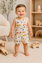 Load image into Gallery viewer, Retro Racer Romper