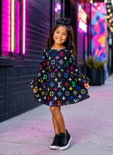 Load image into Gallery viewer, Colorful Diva Girl Dress
