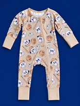 Load image into Gallery viewer, Baby Boy Baseball Zippered Sleeper