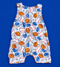 Load image into Gallery viewer, Baseball Fan Summer Romper