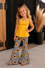 Load image into Gallery viewer, Sunflower Bell Bottom Set