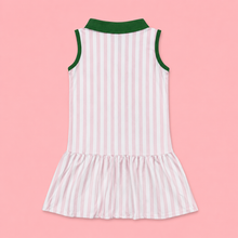 Load image into Gallery viewer, Pink Stripe Masters Inspired Golf Dress